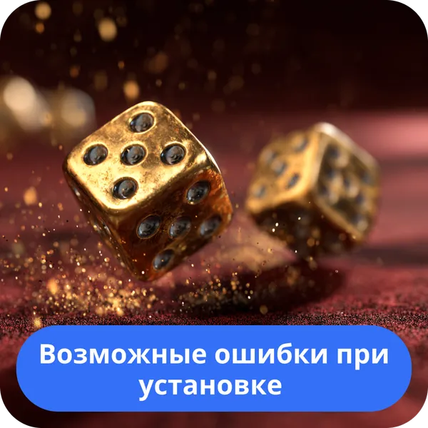 Возможные ошибки при установке